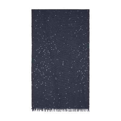 Brunello Cucinelli Stud Detailing Scarf In Blue