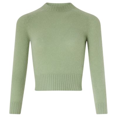 Acne Studios Round-neck Sweater In Green