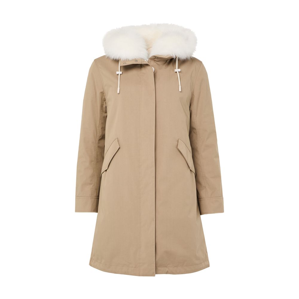 Cotton parka with a hood thumbnail 9