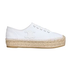 CELINE｜SLIP-ONS ESPADRILLE WITH TRIOMPHE PATCH SI (FLAT