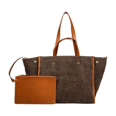 Jérôme Dreyfuss Leon M Tote Bag In Brown