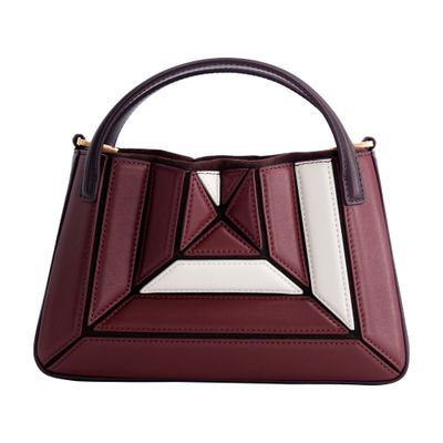 Mlouye Mini Sera Tote Bag In Burgundy