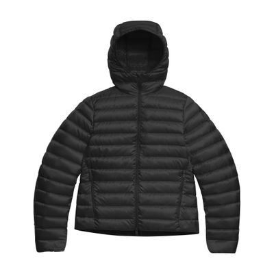 Canada Goose Aethera Hooded Puffer Jacket In Black