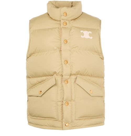 CELINE Sleeveless down jacket in lightweight nylon