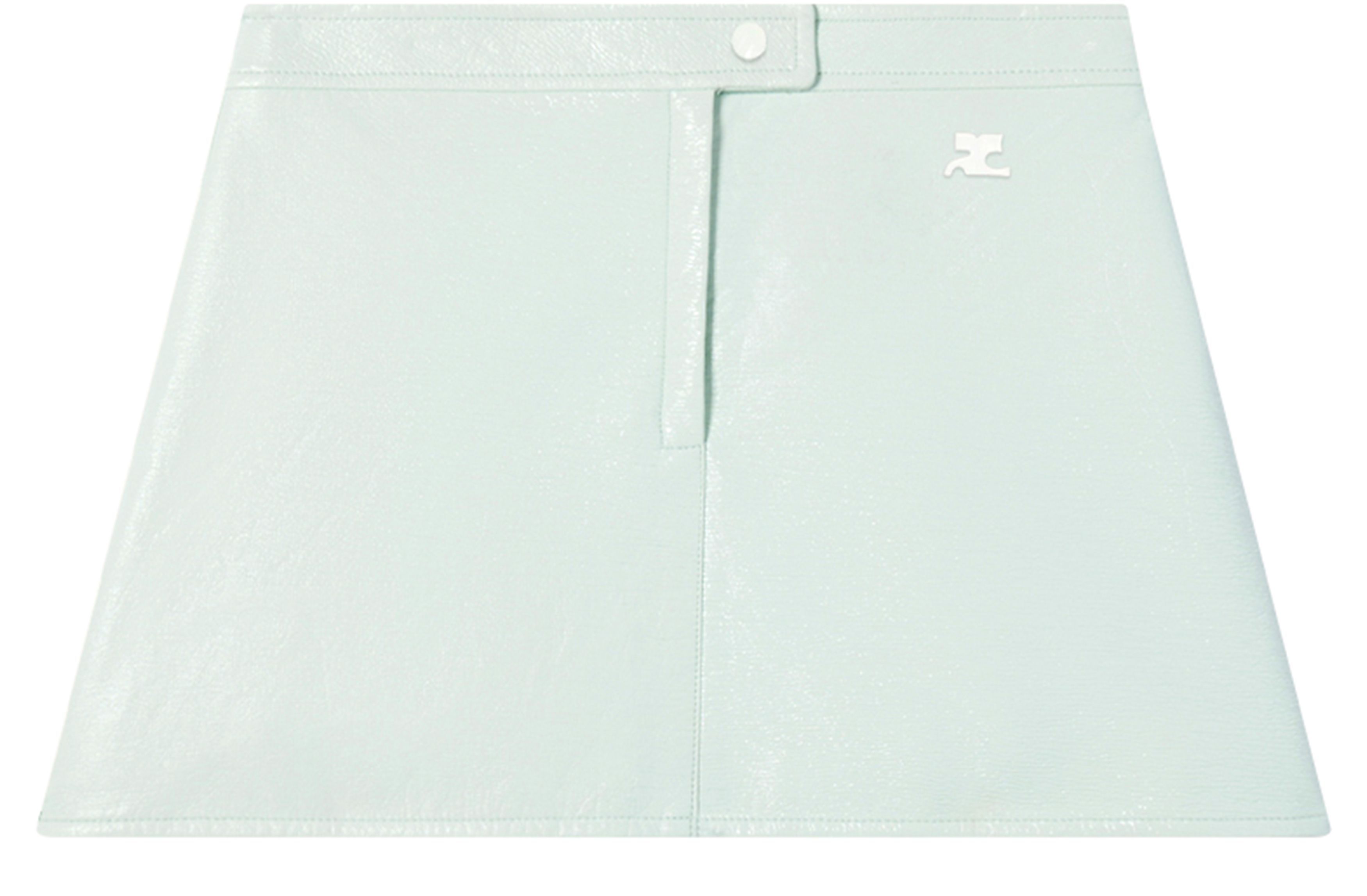 Reedition vinyl mini skirt