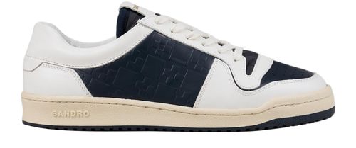 SANDRO ミッドカット レザースニーカー
