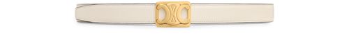 CELINE Medium reversible Framed Triomphe belt in taurillon and natural calfskin