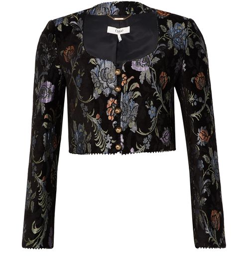 CHLOE Floral tapestry jacket