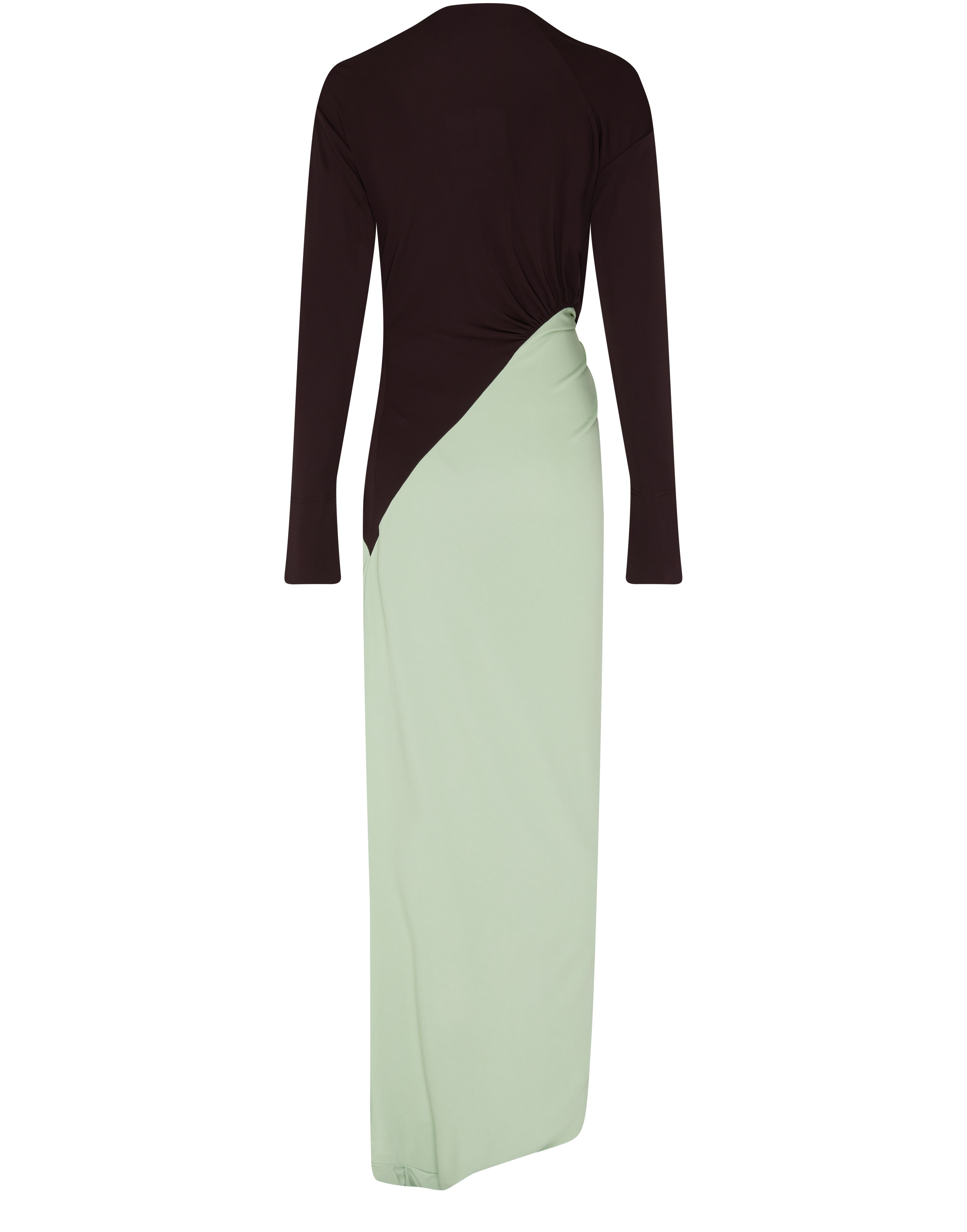 Long sleeve knot detail jersey dress thumbnail 3