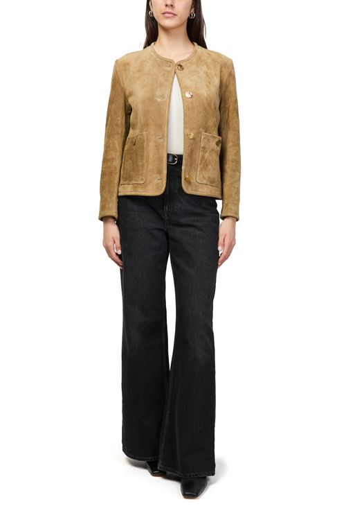 ARMA Sogno textured suede jacket