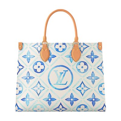 Louis Vuitton Onthego Mm In Blue