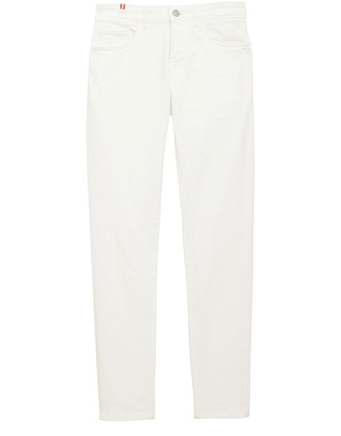 Ines de La Fressange White Bamboo Jeans for Women Size 32 Denim 24S