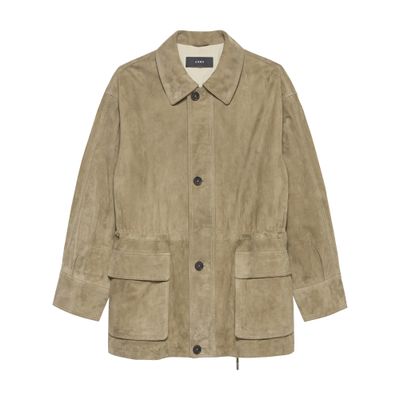 Arma Maeve Suede Jacket In Green