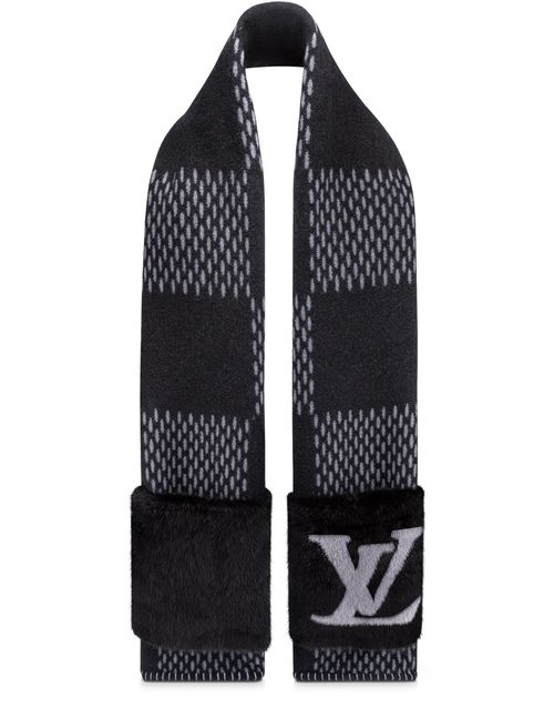 LOUIS VUITTON Damier Warm Oversized Scarf