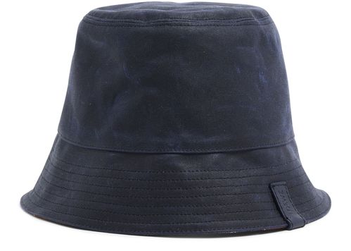 LOEWE Wende-Bob aus Wachstuch mit Tartanmuster
