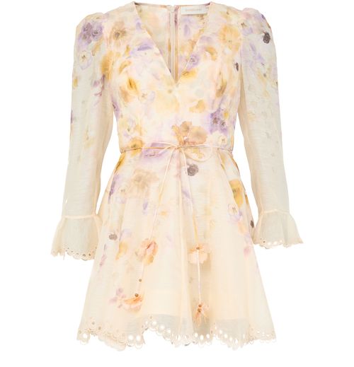 ZIMMERMANN Memento embroidered mini dress