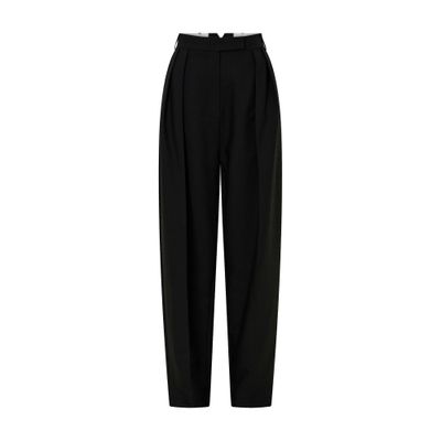 Camilla And Marc Tala Loose-cut Double-pleated Pants In Black