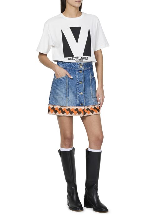 VALENTINO GARAVANI Minirock aus Denim