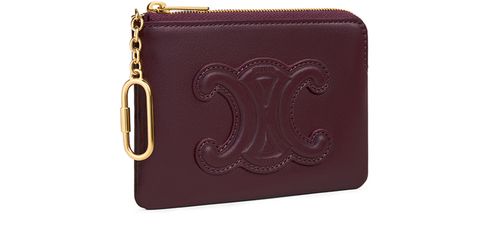 CELINE Coin & card pouch in smooth calfskin
