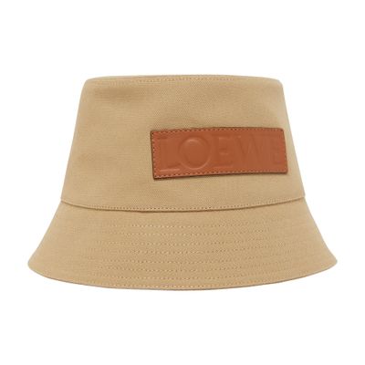 Loewe Bucket Hat In Canvas In Beige