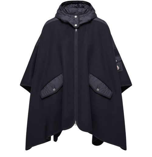 MONCLER Hooded cape
