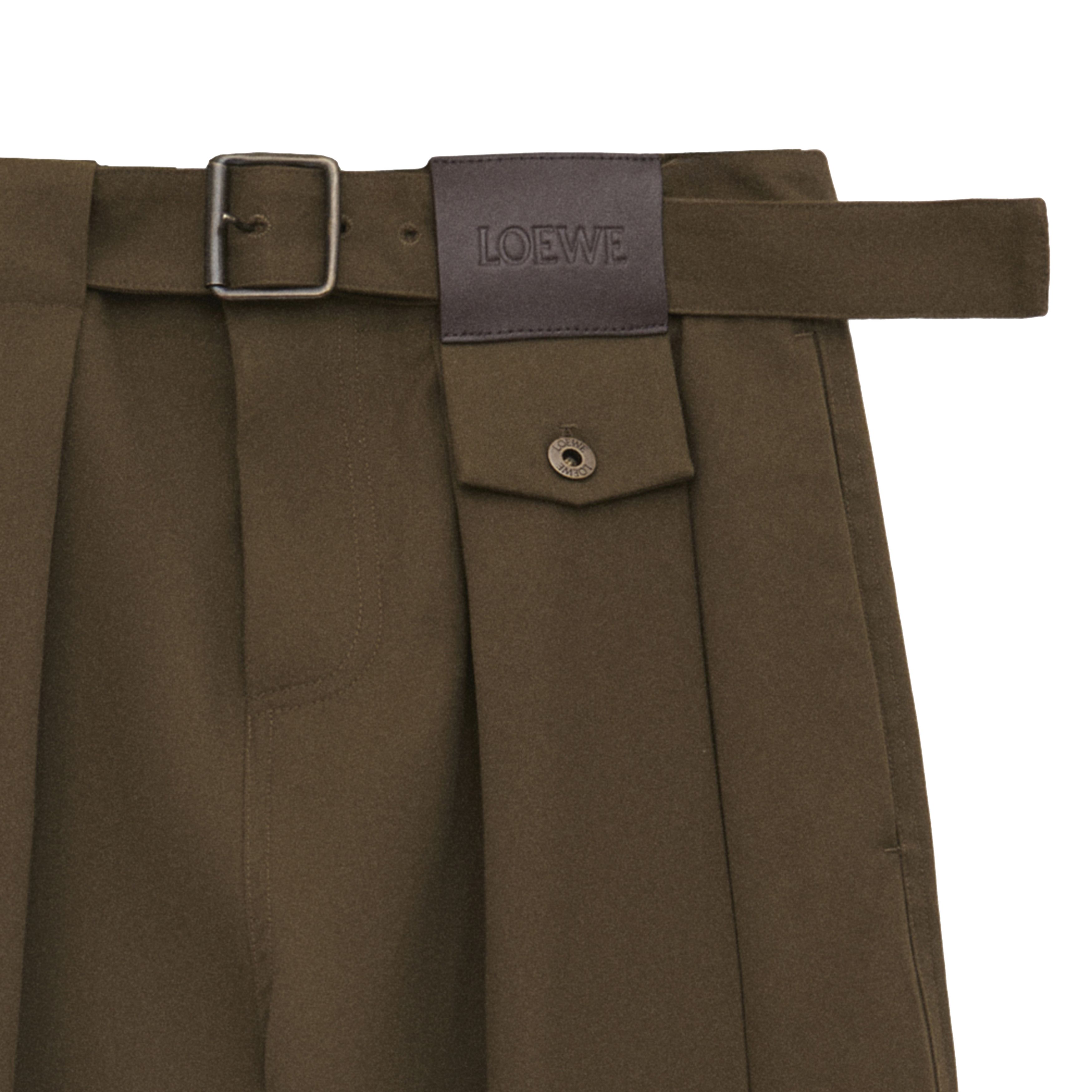 Cotton and silk straight-leg trousers thumbnail 3