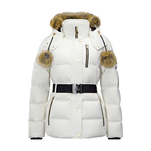 Gold cambria Puffer coat shearling