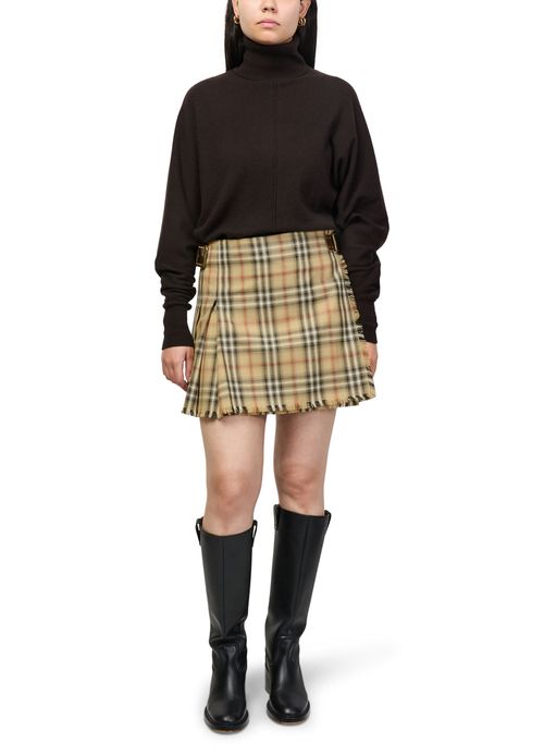 BURBERRY Minikilt aus Wolle mit Karomuster