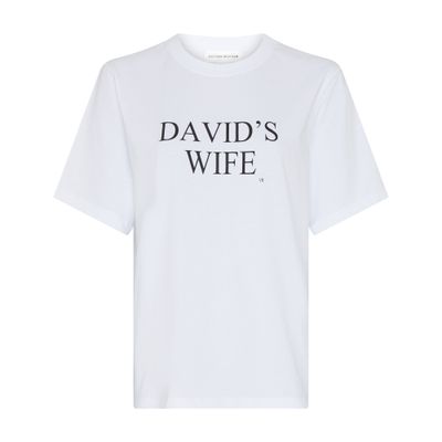 Victoria Beckham Smiling On The Inside Cotton T-shirt In White