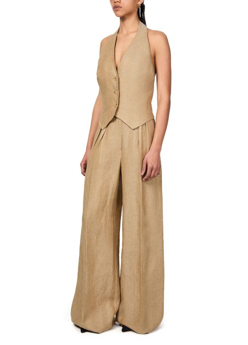 MAX MARA Hose mit weitem Bein Rauche