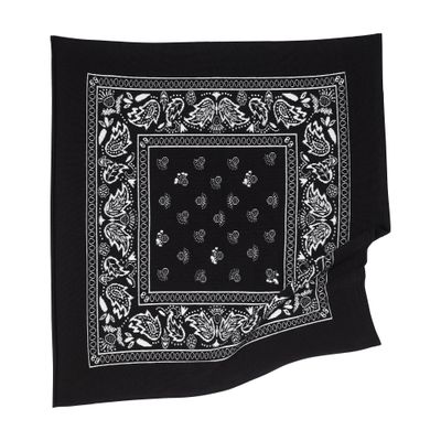 Barrie Bandana-print Scarf In Black