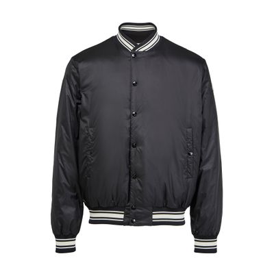Moncler Reversible Bouchet Varsity Bomber Jacket In Black
