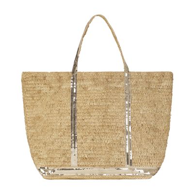 Raffia XL cabas tote