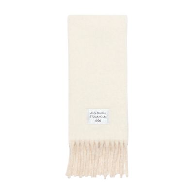 Acne Studios Scarf With Fringes In White