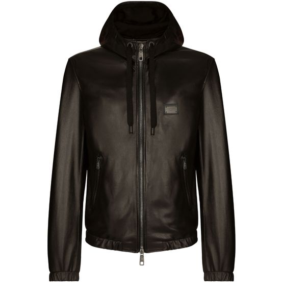 Dolce Gabbana Dg Essential Hooded Jacket Black IT 54