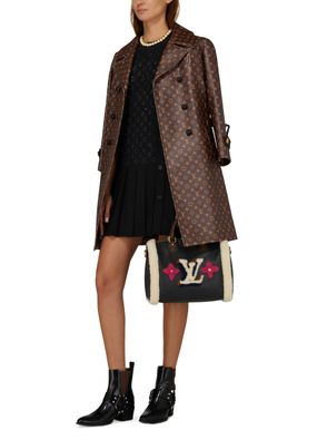 Louis Vuitton Monogram Belted Pea Coat