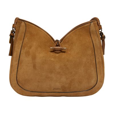 Isabel Marant Vigo Shoulder Hobo Bag In Camel