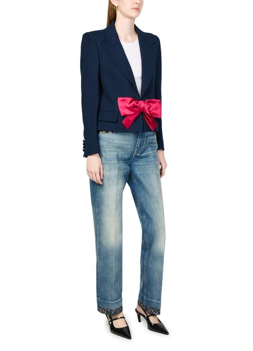 VALENTINO GARAVANI Veste à simple boutonnage avec nœud