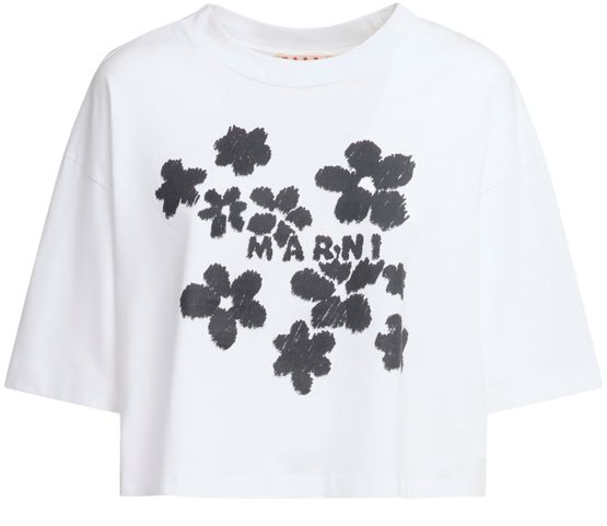 【送料&関税込】Marni Daisy Garden T-shirt Women's Daisy garden print t-shirt | MARNI | 24S