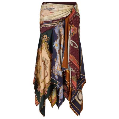Zimmermann Valiant Printed Silk Skirt - Bild 4