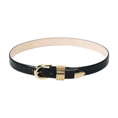 Dehanche Hollyhock Gold-finished Belt In Black
