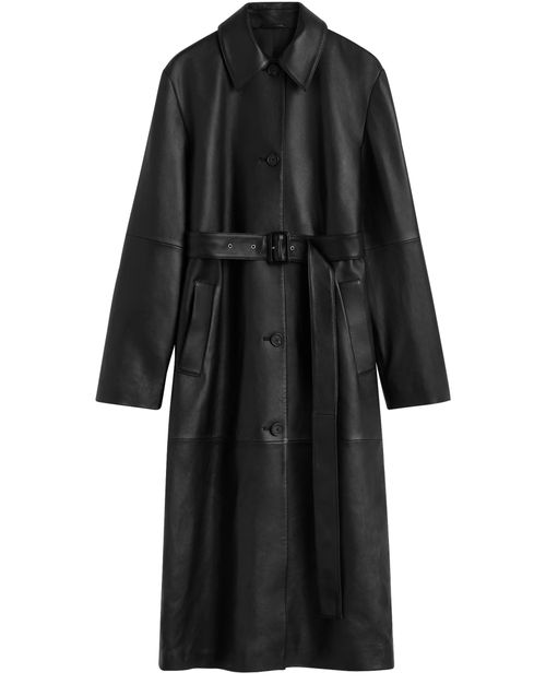 TOTEME Belted leather coat