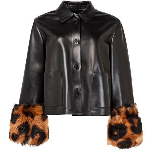 LOEWE Turn-up Jacke aus Leder