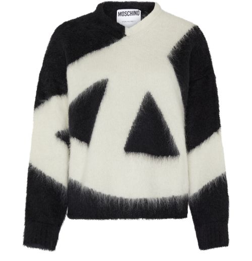 MOSCHINO Waffle-weave mohair sweater
