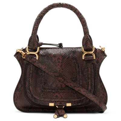 Chloé Marcie Hand-held Bag In Brown