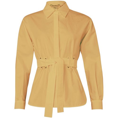 MAX MARA Chemise en popeline de coton avec ceinture Juglas