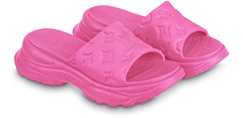 LOUIS VUITTON Pool 55 Flat Comfort Mules