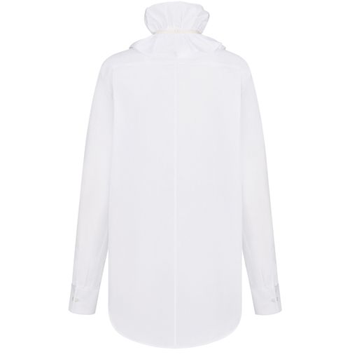 DIOR Bluse mit abnehmbarem Rüschenkragen