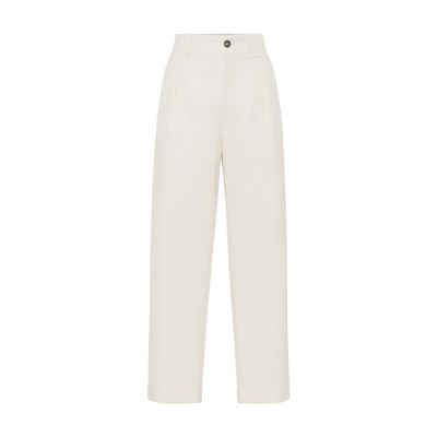 Pleated chino pants