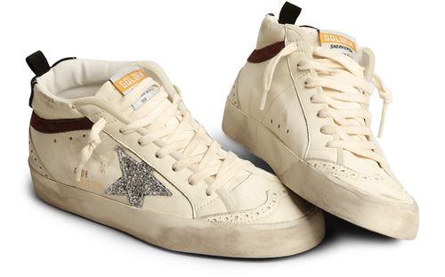 GOLDEN GOOSE Mid Star glittery sneakers